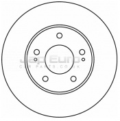 Brake Disc - Front Mitsubishi Sigma  6G72 12V 3.0 Estate SOHC ATM 1993-1996 