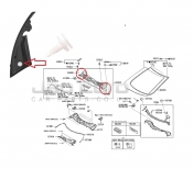 CLIP, COWL TOP VENTILATOR LOUVER