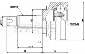 C V Joint Kit - Outer Honda Jazz GD L13A1 1.4 i-Dsi S, SE, SPORT 2002-2008 