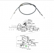 Parking Brake Hand Cable - Right Driver Side No2 Toyota Alphard (Vellfire)  2AZ-FE 2.4 2009-2015 