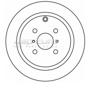 Brake Disc - Rear Toyota Yaris  2NZ-FE 1.3i MPV VERSO 2000 -2005 