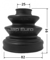 Boot Inner Cv Joint Kit 82x91x25 Mitsubishi L 200  4D56T 2.5 Turbo D 4WD Pick Up 1997-2005 