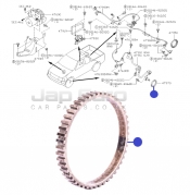 Abs Sensor Rotor Ring Nissan Navara / Pickup D22 YD25DDTi 2.5TDi 2WD 16v DOHC 2001-2005 