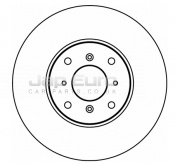 Brake Disc - Front Honda Accord CH, CG,  CF F18B2 1.8i VTEC 1998-2003 