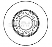 Brake Disc - Front Toyota Hi Ace  2RZ-E 2.4i Power Van LWB 1995-1998 