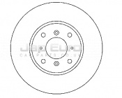 Brake Disc - Front Honda Civic  D18C4  1.8VTI VTEC 5Dr 1997-2001 