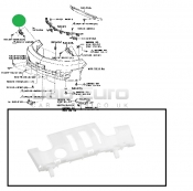 Front Bumper Support Bracket - Right Toyota Alphard (Vellfire)  1MZ-FE 3.0 V6 FWD 2002-2008 