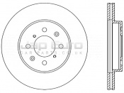 Brake Disc - Front Honda Civic  D16W7 1.6i 5Dr ATM H.Back 2001-2006 