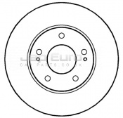 Brake Disc - Front Mitsubishi Space Wagon / CHARIOT  4G64 2.4i GDi MPV 1999-2004 