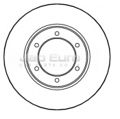 Brake Disc - Front Toyota Hilux  2KDFTV 2.5 D-4D 4x4 (Turbo Diesel) 2001-2005 