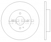 Brake Disc - Rear Mazda MX5  B6 1.6i 1998-2005 