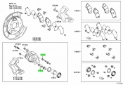 Brake Caliper Carrier Pin Slide Fits Upper - Lower