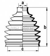 Cv Boot Outer Nissan Elgrand E51 VQ35DE 3.5i V6 4WD 2002-2010 