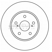 Brake Disc - Front Toyota Alphard (Vellfire)  2AZ-FE 2.4i FWD 2003-2008 