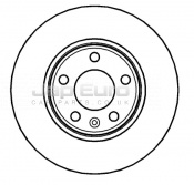 Brake Disc - Front Nissan Primastar  F4R 2.0i 16v 2002  