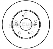 Brake Disc - Front Honda Civic  D16W7 1.6 SE 4DR VTEC /2001-2006 