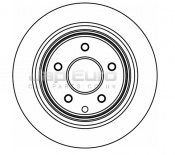 Brake Disc - Rear Nissan X Trail  M9R/110 2.0 dCi 150 SUV 4WD 6 SPEED / AUTO 2007  