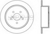 Brake Disc - Front Mitsubishi Delica  4D56T 2.5 T.Diesel 4WD 1986-1995 
