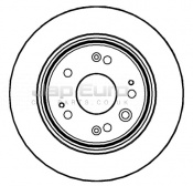 Brake Disc - Rear Honda STREAM RN6/7/8/9 R20A 2.0i 2006-2009 