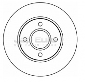 Brake Disc - Front Mazda 2  FYJA 1.6 H.Back MTM 2003-2007 