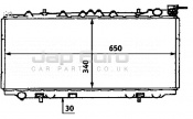 Radiator Nissan Primera  P10 G16DE 1.6i L,LX, SLX, SRi 4Dr ATM 1993-1996 