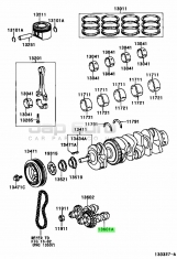 Balance Shaft N01 Toyota Alphard (Vellfire)  2AZ-FXE 2.4 2003-2008 