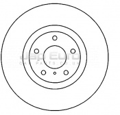 Brake Disc - Front Nissan Murano  VQ35DE 3.5i SUV V6 24v 2008 -2012 