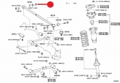 Nut ( 94184-61400) Toyota Lucida Emina Estima  3CTE 2.2 TD Import 1993-1999 