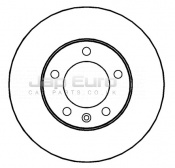 Brake Disc - Front Nissan Interstar  G9U 2.5 dCi 120 2002-2003 