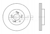 Brake Disc - Front Honda NSX  C30A4 3.0i V6 COUPE ATM 1990-2005 