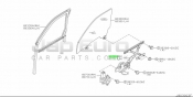 Front Right Window Door Regulator Assembly Without Motor