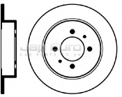 Brake Disc - Rear Nissan Sunny  SR20DET 2.0 GTiR 4WD 3Dr 1992 -1993 