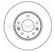 Brake Disc - Front Mazda 6  LF 2.0 TS, TS2 DOHC Estate 2002-2007 