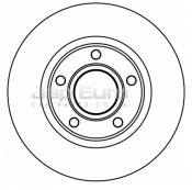 Brake Disc - Rear Nissan Primastar  G9U 2.5 dCi 135 2002  