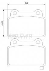 Brake Pad Set - Rear