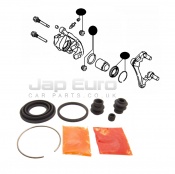 Rear Brake Caliper Repair Kit Mitsubishi Outlander  BSY 2.0 Di-D 4WD 16v DOHC 2006-2010 