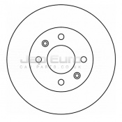 Brake Disc - Front Hyundai Getz  G4EA 1.3i Gsi / CDX 3/5 Dr 2002-2005 