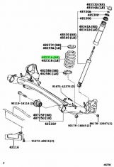 Genuine Rear Coil Spring Toyota Alphard (Vellfire)  2AZ-FE 2.4 2009-2015 