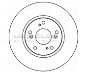 Brake Disc - Front Honda FR-V BE N22A1 2.2 CTDi 16v DOHC 1.8 2005  