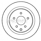 Brake Disc - Rear Nissan 300 ZX Fairlady  VG30DETT 3.0 Turbo (Manual) 1990 -1996 