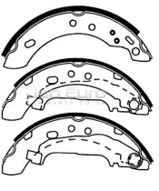 Brake Shoe Set - Rear Nissan Micra K11  CGQA3DE 1.4 S, SE, SPORT 2000 -2002 