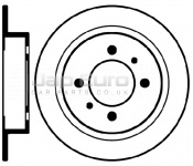 Brake Disc - Rear Nissan Almera N15 CD20 2.0 D GX 1995-2000 