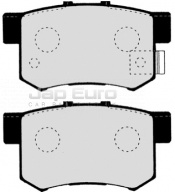 Brake Pad Set - Rear Honda Civic  D16B2 1.6 5Dr LS, ES 01/1997 - -1998 
