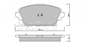 Brake Pad Set - Front Nissan Primera P12 QG18DE 1.8 Sal. H.Back 2002-2006 