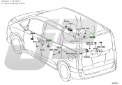 Door Window Switch Toyota Noah / Voxy / Esquire ZRR80+ 2ZRFXE 1.8i 2014-2021 