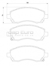 Brake Pad Set - Front Subaru Legacy  EJ201 2.0i GL 4WD DOHC 2000-2003 