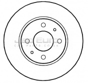 Brake Disc - Front Nissan Almera N15 GA16DE 1.6  , GXi, SLXi ATM 1995-2000 