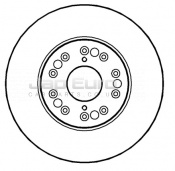 Brake Disc - Front Lexus LS  1UZ-FE 4.0i V8 4Dr 1990 -1994 