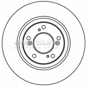 Brake Disc - Front Honda Legend KA C35A2 3.5i V6 2Dr ATM 1996-2004 