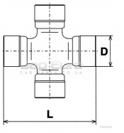 Universal Joint - Propshaft Nissan Navara D40 YD25DDTi 2.5 DCi 2005-2011 